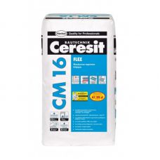 Ceresit CM 16 (25 кг). Эластичный клей для крепления всех видов плитки для наружных и внутренних работ цена.  Ceresit CM 16 (25кг) в Нижнем Новгороде