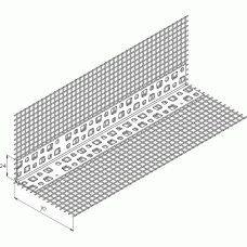  Угол из ПВХ с армирующей сеткой фасад 10*15 (2,5м) 