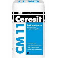 Клей для плитки и керамогранита Ceresit CM 11 (25кг)
